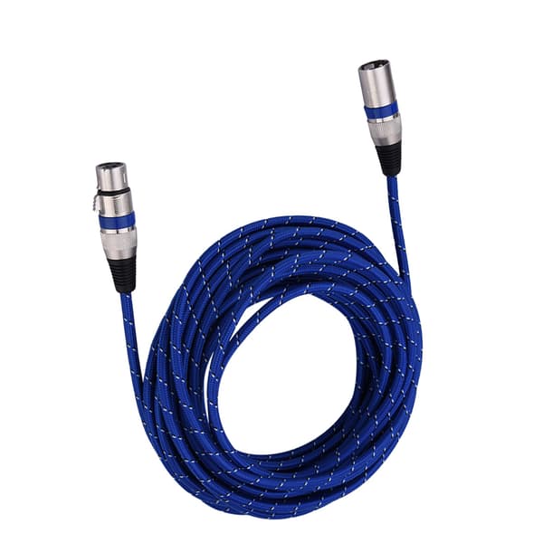 XLR Hann til Hunn Plugg Balansert 3-pinners Mikrofon MIC Lydkabel 10 meter