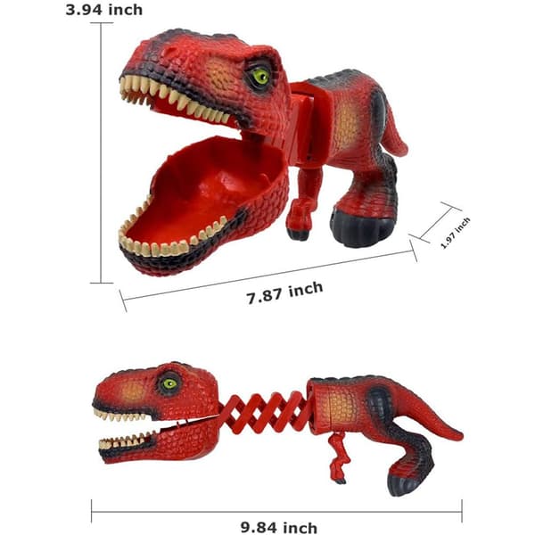 Nyhet Dinosaur Dyrefigurer Grabber Klo Spill Snapper Plukk Opp Klo Foreldre Barn Interaktiv Barnegave