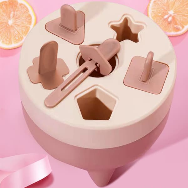 Ispinneform 6 Hulrom Avtakbar Design Trygt Sunt Materiale Slitesterk PP Mini Ispinneform Rosa
