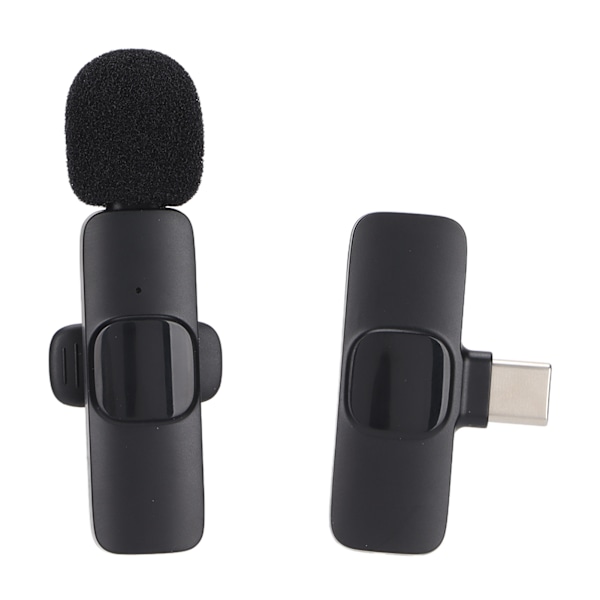 Trådløs mikrofon Lavalier Lapel mikrofonklips på videomikrofon for live utendørs mobiltelefon