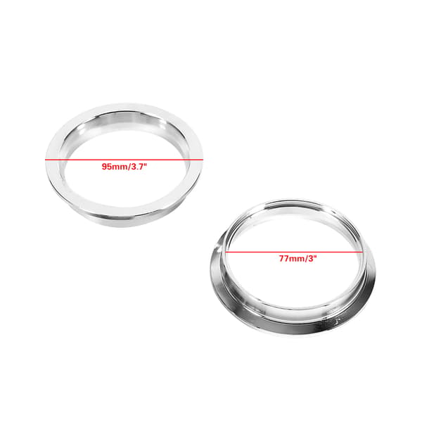 3\" tommer rustfrit stål V-bånd klemme med 2 flange kit turbo udstødningsrør