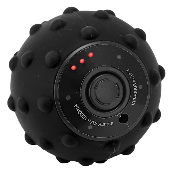 Vibrerende massasjeball elektrisk fitness yogamassasjerulle for muskel smertelindring AU-plugg 100-240V