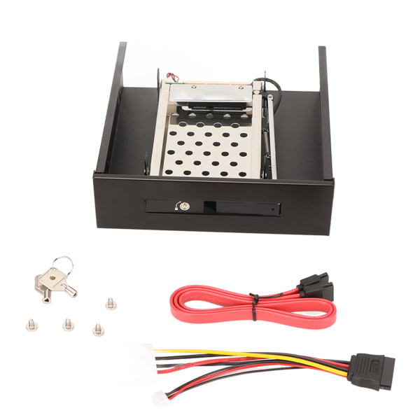 2,5-tommers SATA HDD-skuff Utmerket varmespredning 6 Gbps hastighet SATA intern HDD-kabinett for 2,5 tommers SATA-harddisker