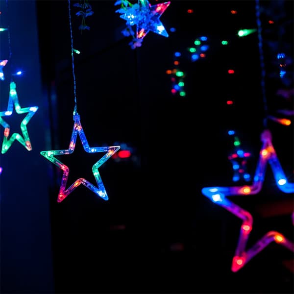 138 LED-stjärnljusslinga, dekorativ belysning för bröllopsfester