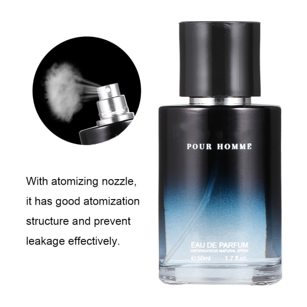 50ml*2 Menn Lemon Front Note Parfyme Langvarig Duft Parfyme