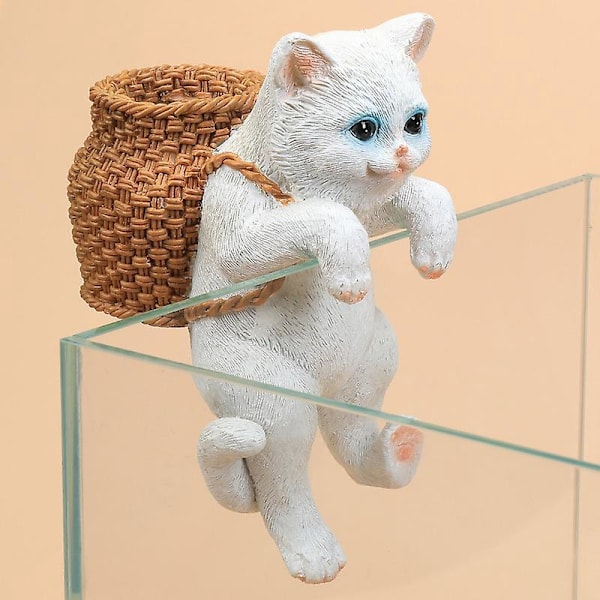 3 kpl:n setti pieniä miniatyyrikissa-hartsi figuriineja, DIY-puutarhatarvike sisustukseen, 12*19cm
