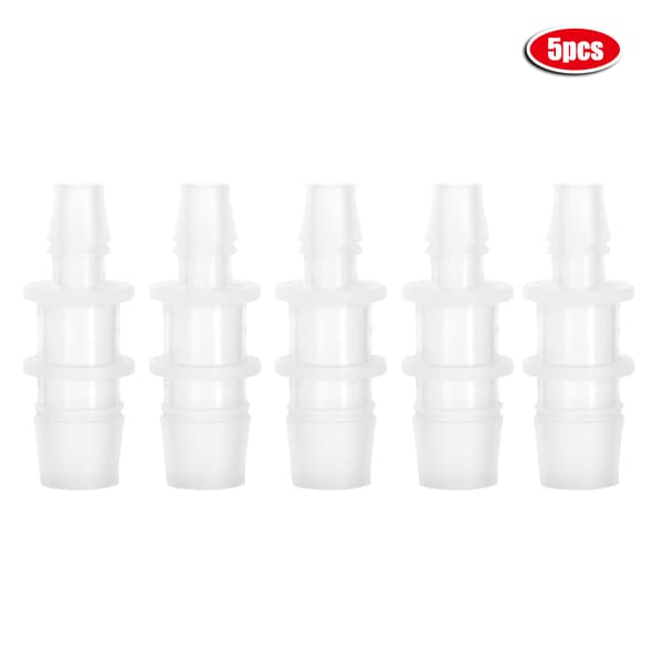 Plast Akvarium Fisketank Variabel Diameter Adapter Kobling Rett Luftpumpe Slange Tilbehør 5 stk 8mm/12mm
