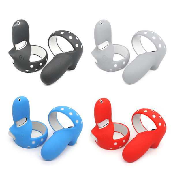 Cover kompatibelt för Oculus Quest 2 VR Silicone Protective VR Controller Grip Cover