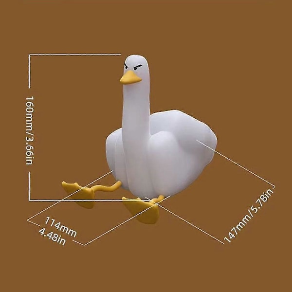 Sød Ande Natlampe, Lysende Langfinger Ande Silikone Squishy Lampe