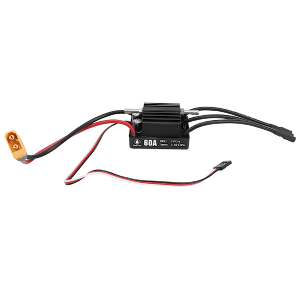 60A Borstlös Vattentät ESC 2‑3S RTR Version Uppgradering Tillbehör för RC Båtmodell