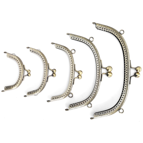 5 kpl metallikukkarokehys Antiikki messinki, kohokuvioitu kaari, tee-se-itse -tarvikkeet 8,5 cm ~ 20,5 cm