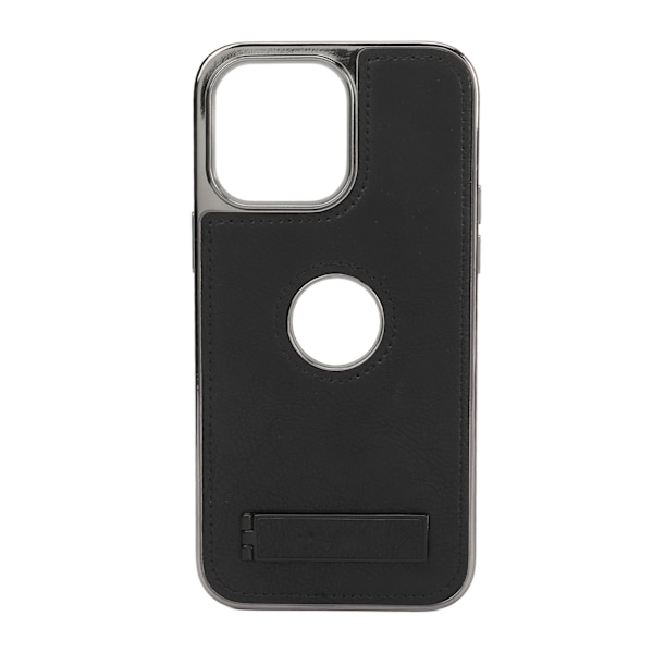 Fodral för IPhone PU Läder Fullt Skydd Stöttålig Slim Mobiltelefon Skal för Män Daglig Användning Svart för IPhone 14
