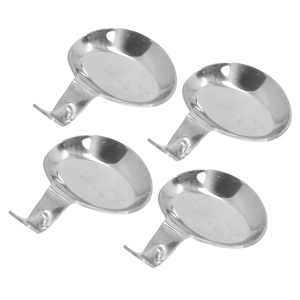 Spisepinde Skeholder Forhindrer Skrid Rustfrit Stål Sovseskål Gaffel Knivholder til Hjemmefest Restaurant 4 stk.