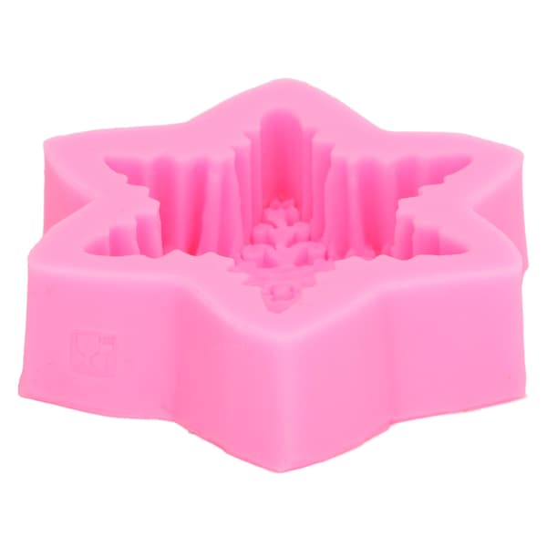 Fondantformer 3D Snøfnugg Premium Materiale Slitesterk Nonstick Elastisk Mye Brukt Silikonformer for Kake Sjokolade Godteri