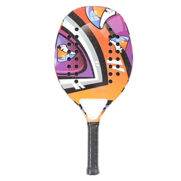 Padel-ketsjer med komfortabelt håndtag i kulfiber - Moderigtig tennisbat til hjem, skole og fitnesscenter