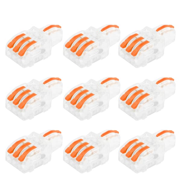 20 st SPL-kabelanslutning 1 in 3 ut press-typ splitter T-typ ledarterminalblock (orange)