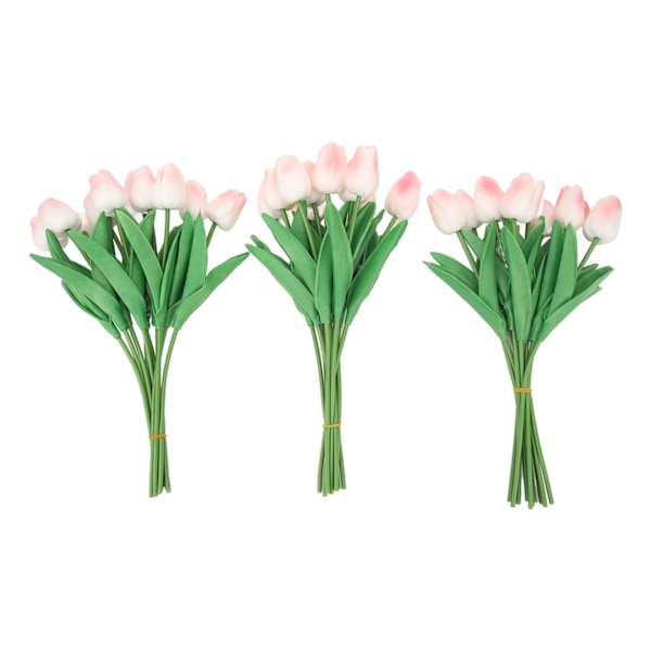 30 st konstgjorda tulpaner blommor innovativ simulering handgjorda PU falska tulpaner för hem bröllopsfest dekor persika rosa