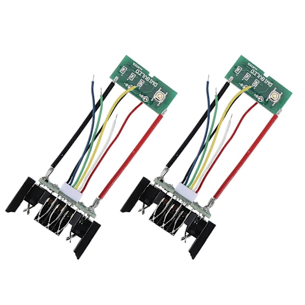 2 KPL Li-Ion Akun PCB-latauspiirilevy 18 V:lle