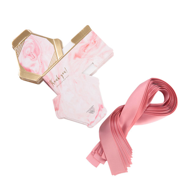 30 st Godisask Papper Presentaskar Bröllopsfest Favors Band (Rosa)