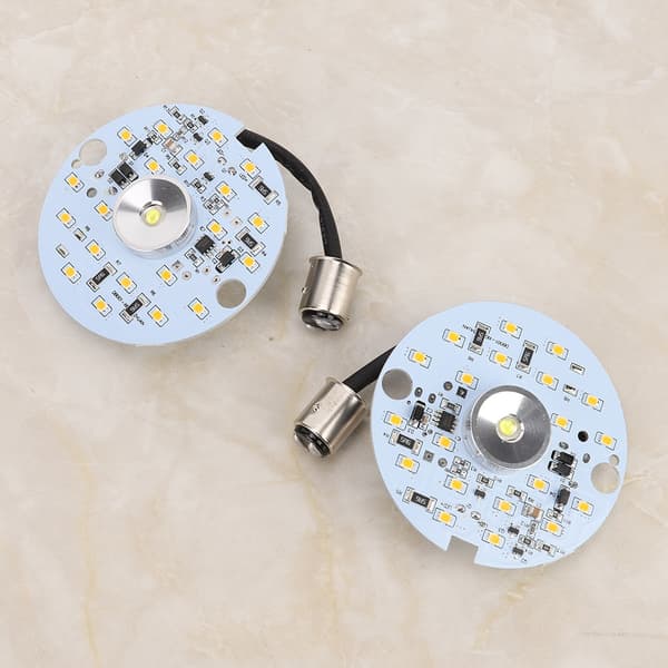 2 kpl ABS LED-päiväajovalot moottoripyörään (keltainen)