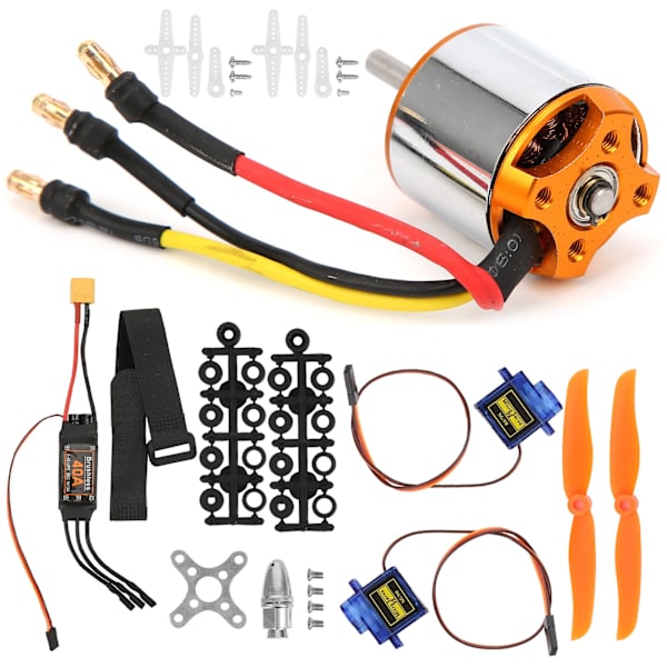 2217 KV1250 Motor 8060 Propel Styremotor 40A XT60 ESC til RC Helikopter