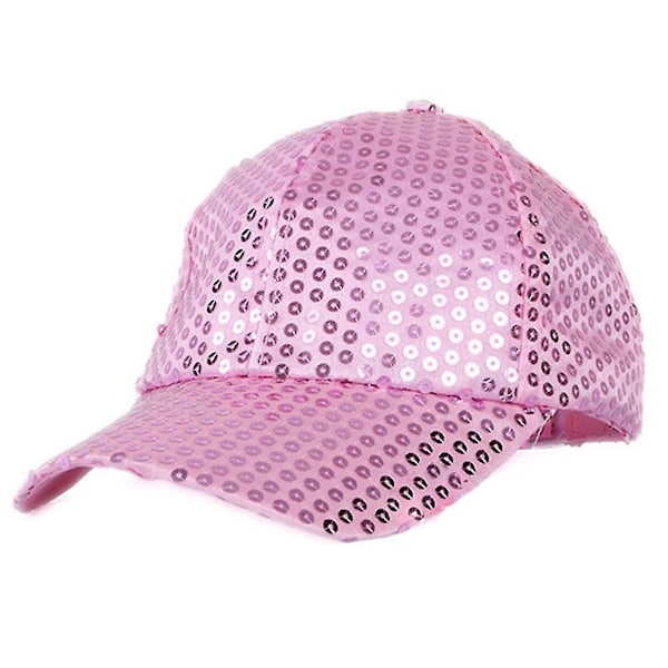 Glitter Sequins Pink Baseball Cap til Kvinder og Mænd