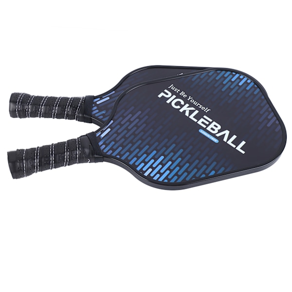 2 kpl Pickle Ball -mailat Kestävä Hiili PE Mukava Ote Kevyt Pickle Ball -setti 4 pallolla Ulko- ja Kotikäyttöön Musta ja Sininen