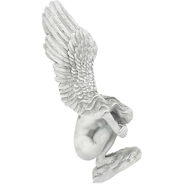 Engel Statue Ornament Forløsningsengel Skulptur Kunst Engel Vinger Statue Resin Display