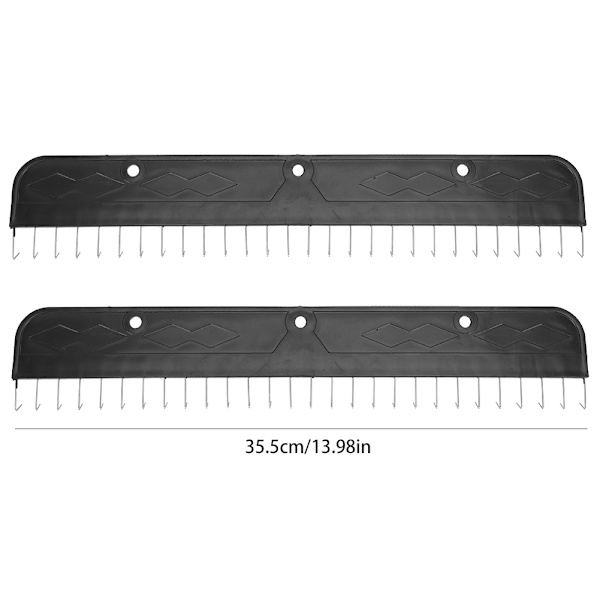 2 st Hängare Rack Stickning Kit Broderi Tillbehör Hantverk Svart för Stickmaskin