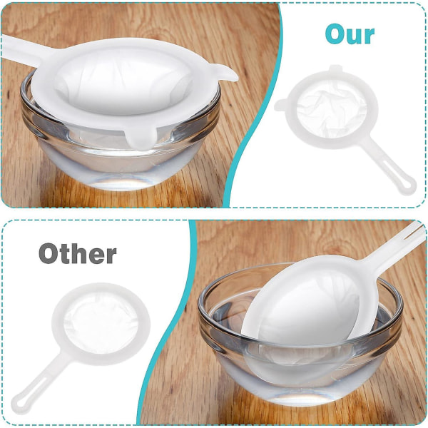 Ultra Fin Nylon Mesh Food Strainer - Køkken dørslag til filtrering, siling af yoghurt og mere