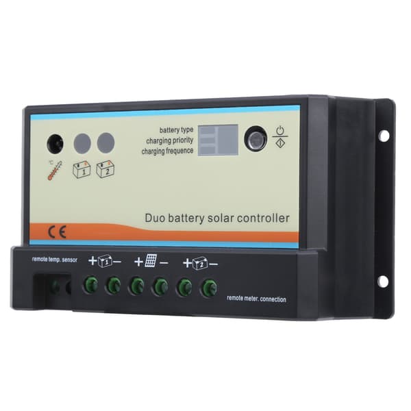 Solar Controller Plastik Dobbelt Batteri RV Opladning 8-Pin RJ45 EPIPDB-COM 12/24VDC(DB-20A )