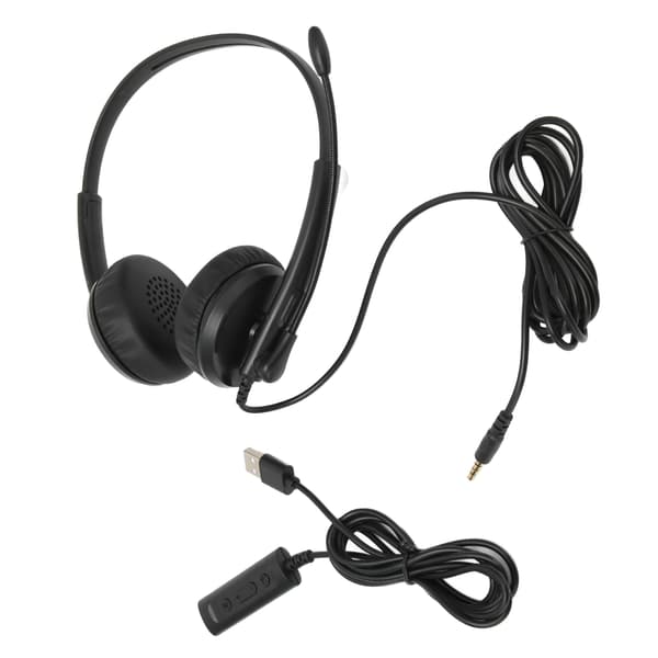 XD1000 USB-headset 3,5 mm støjreducerende mikrofon kundeservice-headset til Skype Webinar Callcenter