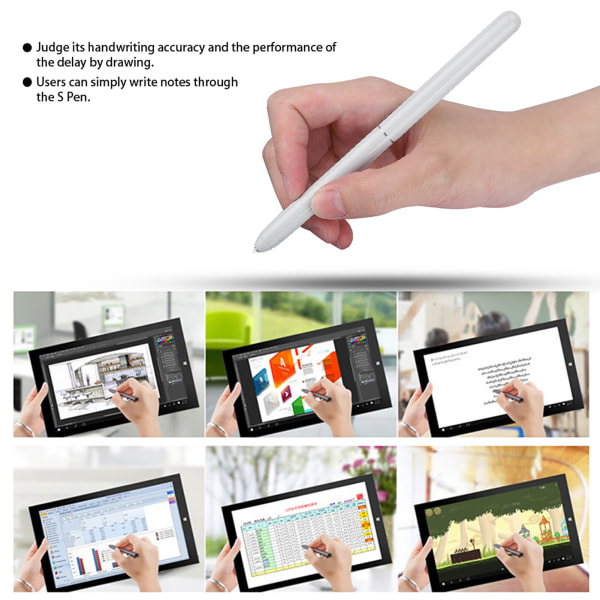 Touch Stylus S Pen Erstatning for Samsung Galaxy Tab S4 SM-T835 T830 Hvit