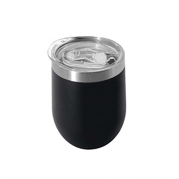 Eristetty Viinilasit, Ruostumattomasta Teräksestä Valmistettu Varreton Viinilasi, 12oz, Kestävä Kahvimuki, Samppanja, Toimiston Kansi