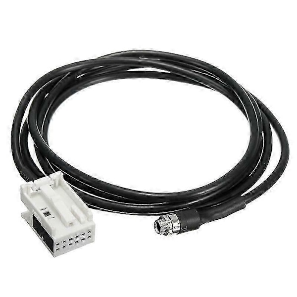 Bil 3,5 mm 12-pin hun Audio Musik Aux Kabel Input Adapter kompatibel med W169 W203 W209 W221 W164 R230