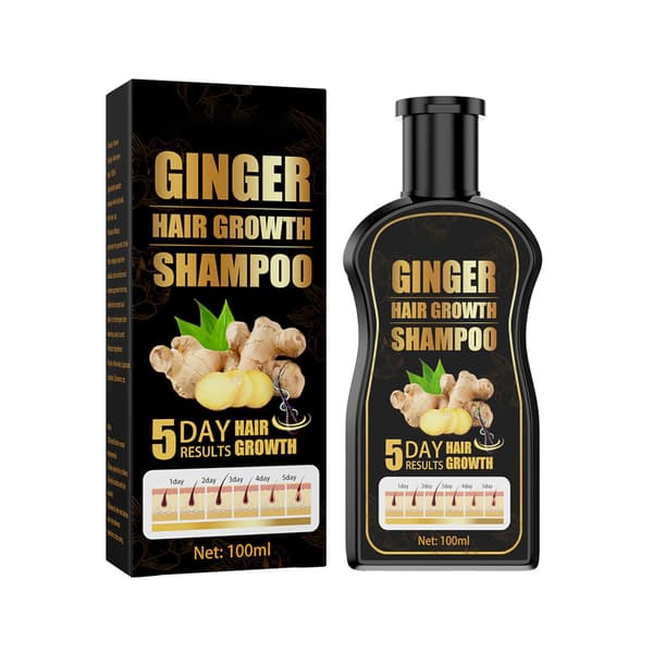100 ml ingefærshampoo hårvækst mod hårtab skælshampoo tyk professionel nærende hårpleje