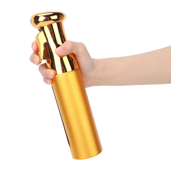 Tom sprayflaska högtryckskontinuerlig spray hårväxt sprayflaskor för skönhetssalong 300 ml guldgul