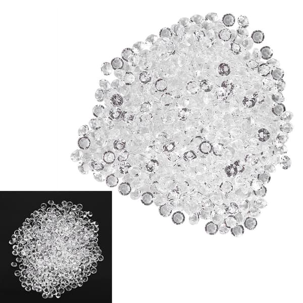 Transparenta akrylpärlor Bröllopsfest DIY-prydnad Vackra tillbehör Dekor (8mm 1000st)