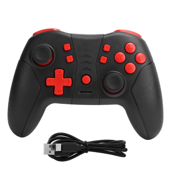Bluetooth Gamepad Programmerbar Game Controller 3-trins vibrationsjustering passer til Switch ProBlack