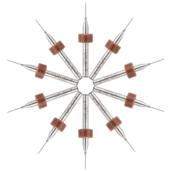 10 stk mini borsett for trebearbeiding, boring av klokker, reparasjon av mobiltelefoner, verktøy 0,5 mm