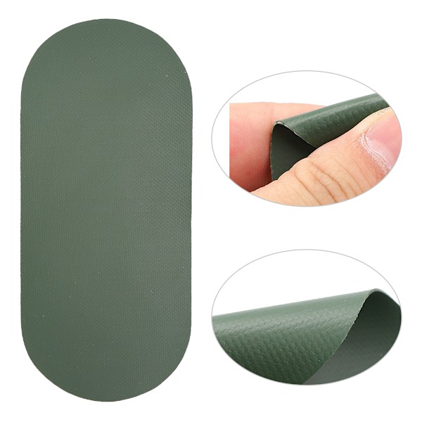 3 st PVC-lagningslappar militärgrön för gummibåt uppblåsbar jolle soffa simring
