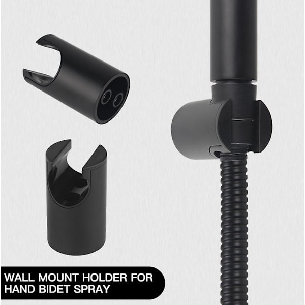 Svart toalett spray bidet - 150 cm