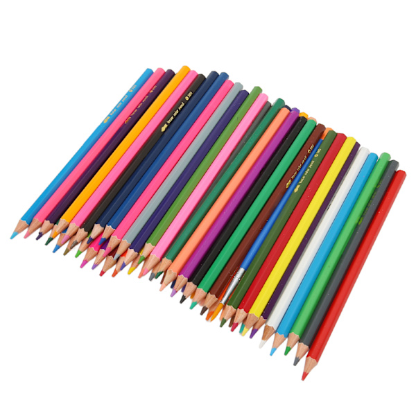 Vattenfärgspennor Blandade färger Förvässade Vibrerande hex-pennhållare Färgpennor för färgning Målning Design 48 färger