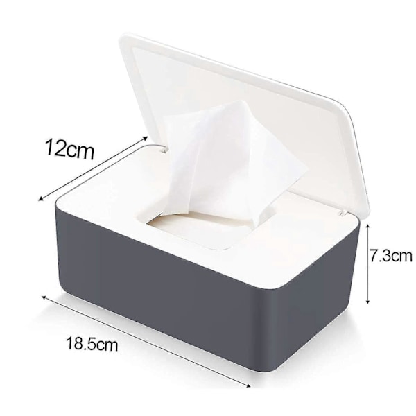Våtservietter Boks, Baby Våtservietter Boks, Oppbevaringsboks for Papirservietter, Toalettpapirboks, Baby Våtservietter Etui, Serviett Holder, Plast Våtserviettdispenser, Serviettboks, Klut