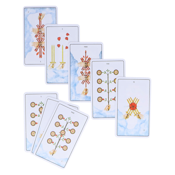 Tarotkort Rudimental Divination Fate Forecasting Tarotkort för familj, vänner och fester