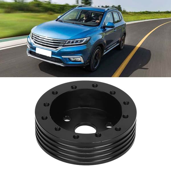 1in Aluminium Ratnav Spacer til 5 6 Huls Hjul til 3 Huls Adapter (Sort)