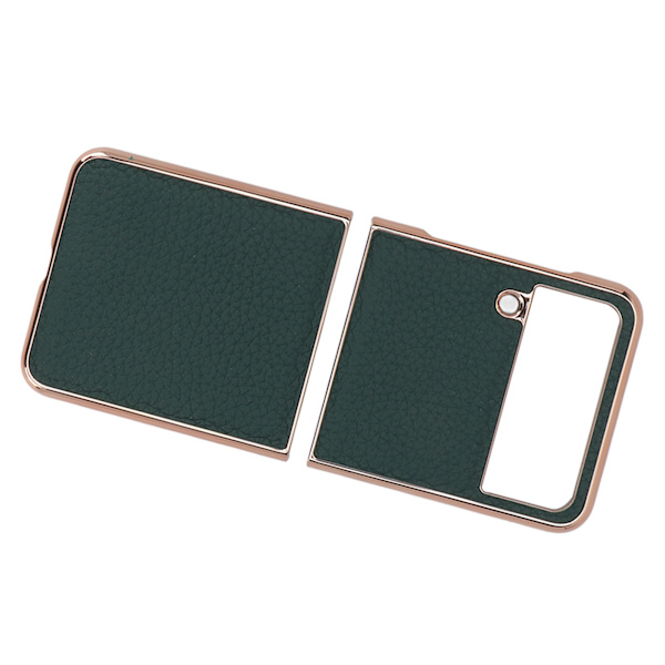 Phone case Lyxig Nano-plätering Stötsäker reptålig Cover för Samsung för Galaxy Z Flip4 Grön