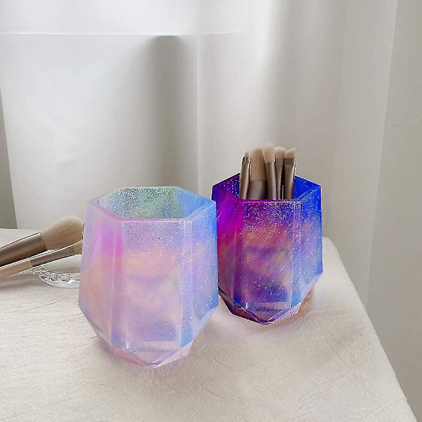 Harpiks Silikonform til DIY Kop og Makeupbørsteholder Organizer