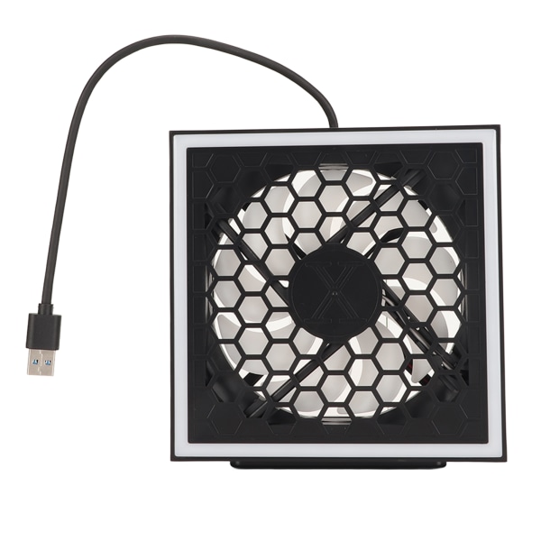 Console Top Fan 3 Speed ​​7 Ljuslägen Top Cooling Fläkt med RGB LED USB 3.0 USB 2.0-port för Xbox Series X