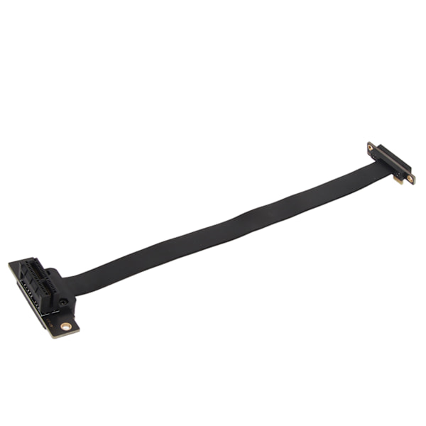 PCIE 3.0 1X förlängningskabel Dubbel 90 graders rät vinkel PCIE 3.0 1X Riser Card Adapter Ribbon Extender 30cm / 11.8in